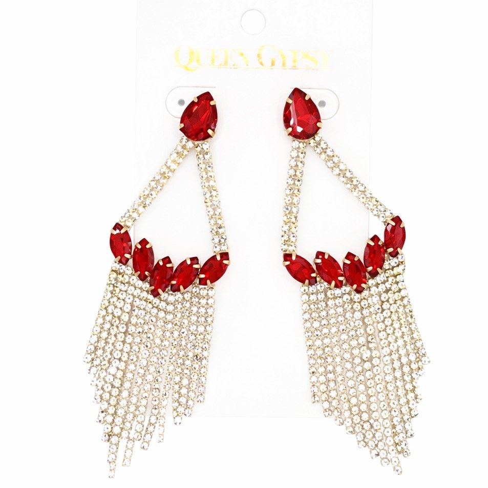 Marquis Crystal chandelier earrings
