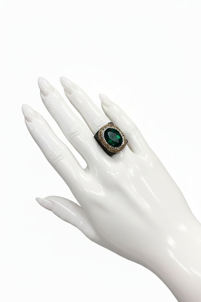 Pave’ Snakeskin Adjustable Gemstone Ring