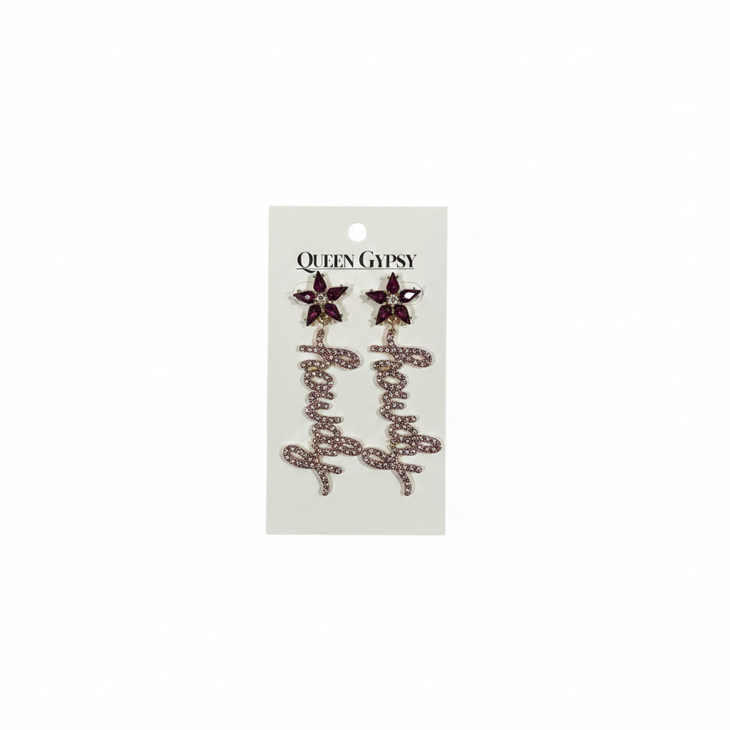 Crystal Howdy earrings