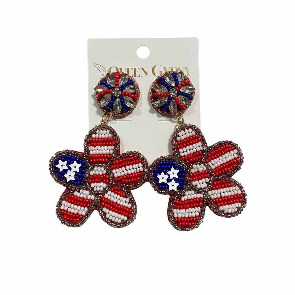 Patriot Petals Earrings