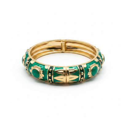 Mesa Moon Enamel Hinged Bangle