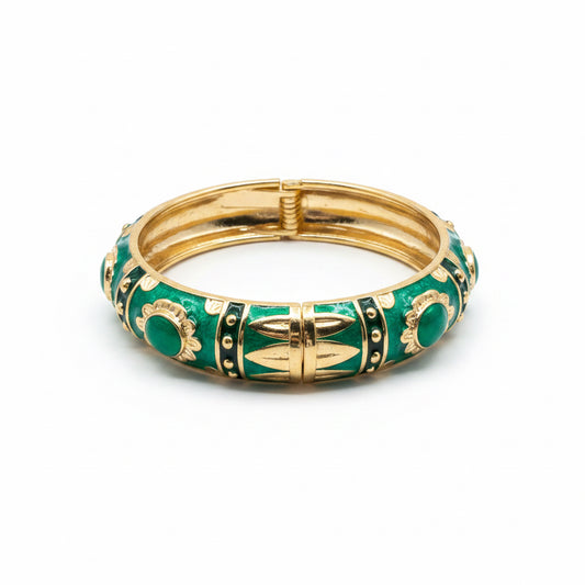 Mesa Moon Enamel Hinged Bangle