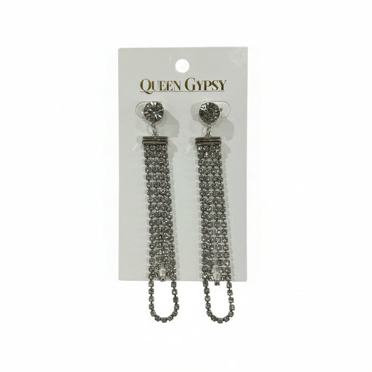 Crystal Drop earrings with stud
