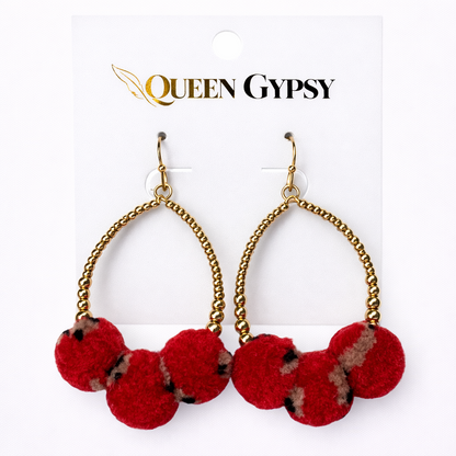 Summer Pom Teardrop Earring Assorted