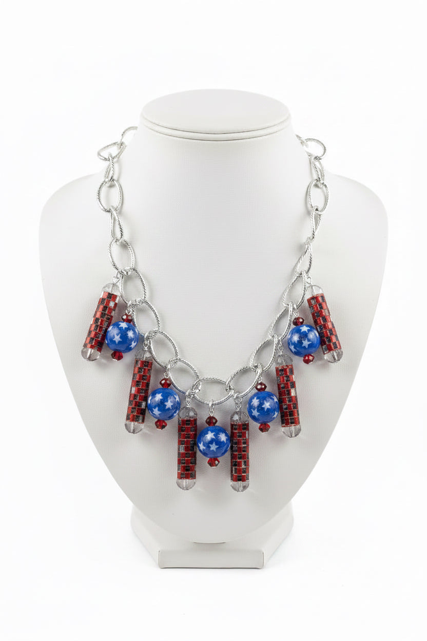 Patriotic Pop Charm Necklace