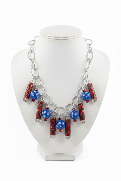 Patriotic Pop Charm Necklace