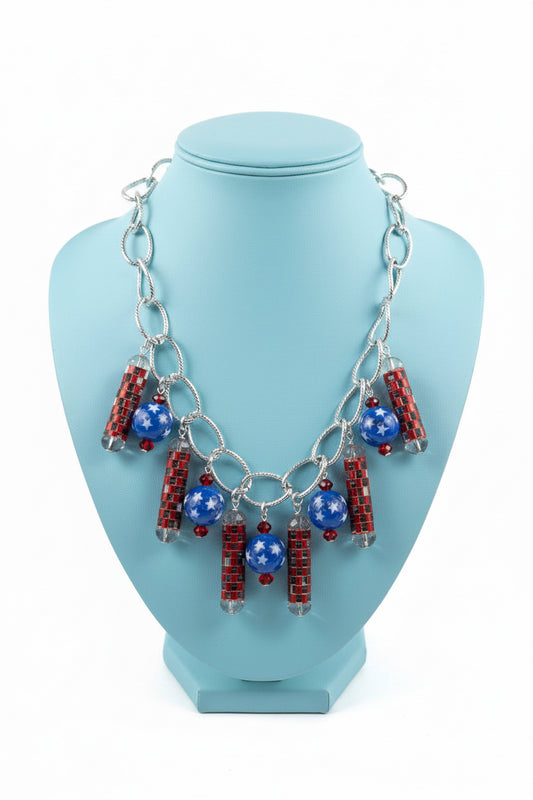 Patriotic Pop Charm Necklace
