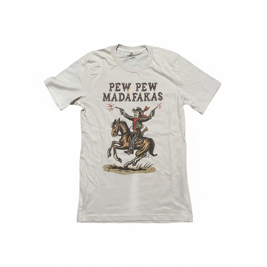 Pew Pew Madafakas T-Shirt on Dust