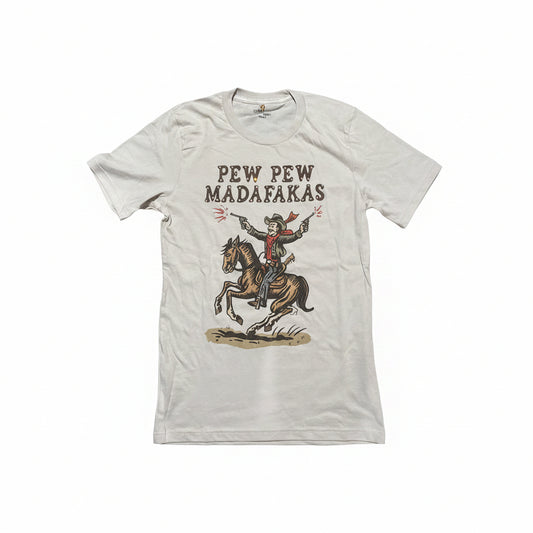 Pew Pew Madafakas T-Shirt on Dust
