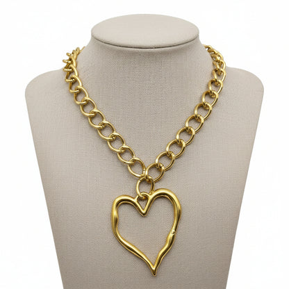 LRG Wavy heart necklace