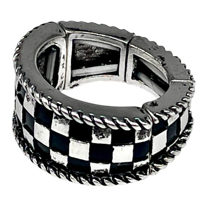 Checkered stretch ring