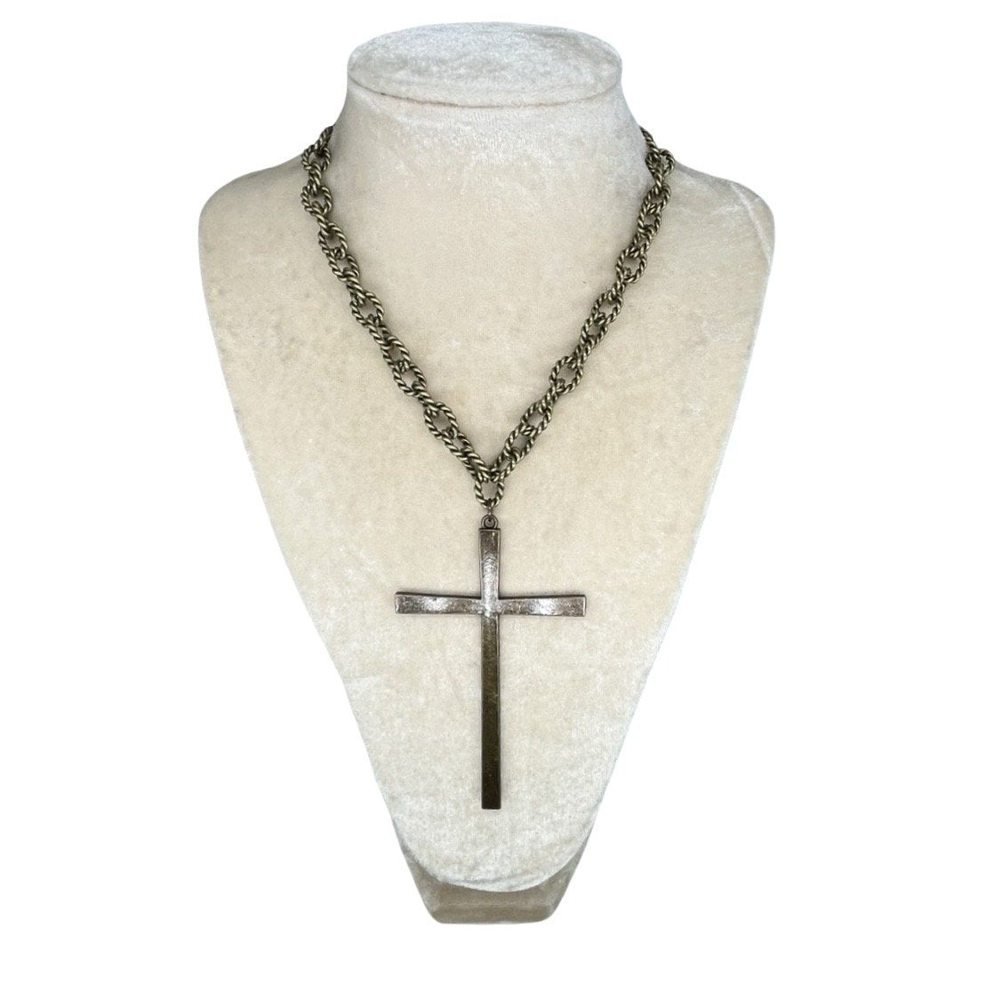 LRG Smooth Cross necklace