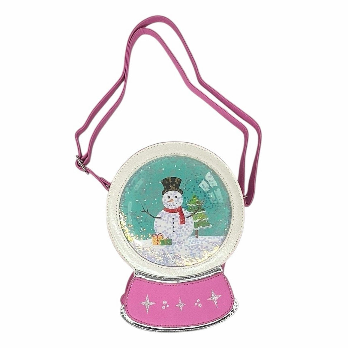 Snowman snow globe purse