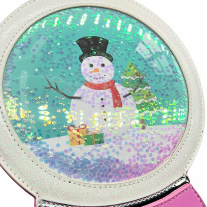 Snowman snow globe purse