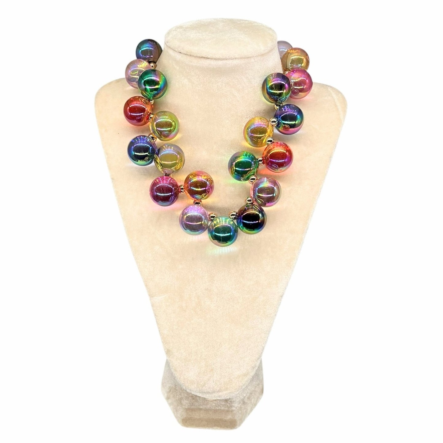 Bubble statement necklace-assorted colors