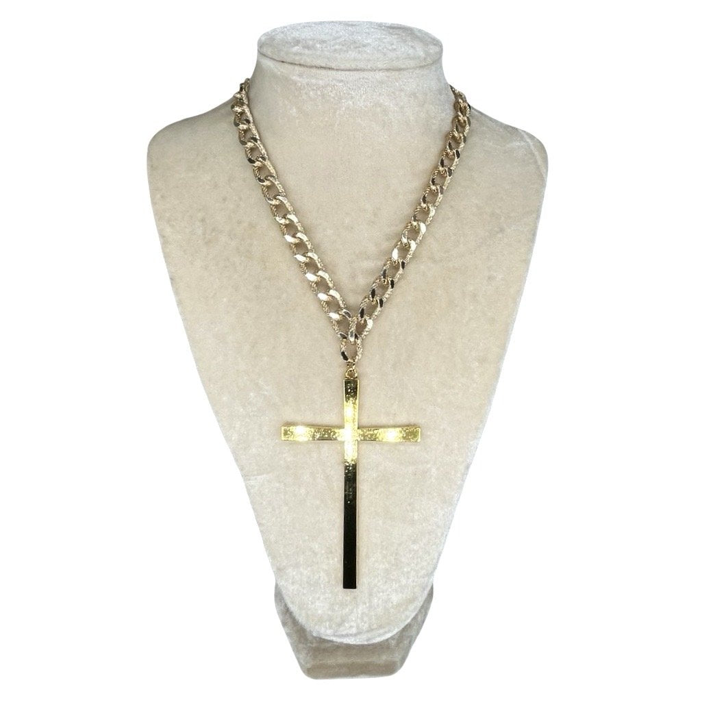 LRG Smooth Cross necklace