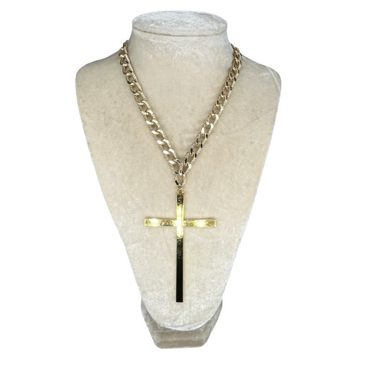 LRG Smooth Cross necklace