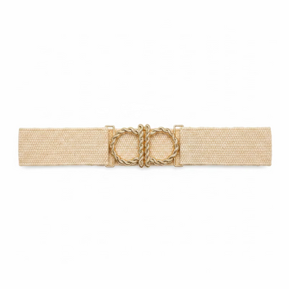 Braided Rope Buckle Elastic Stretch Belt assorted