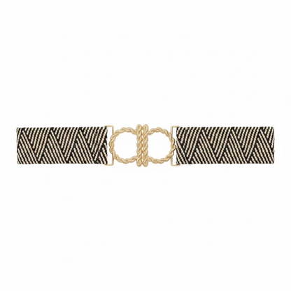 Braided Rope Buckle Elastic Stretch Belt assorted