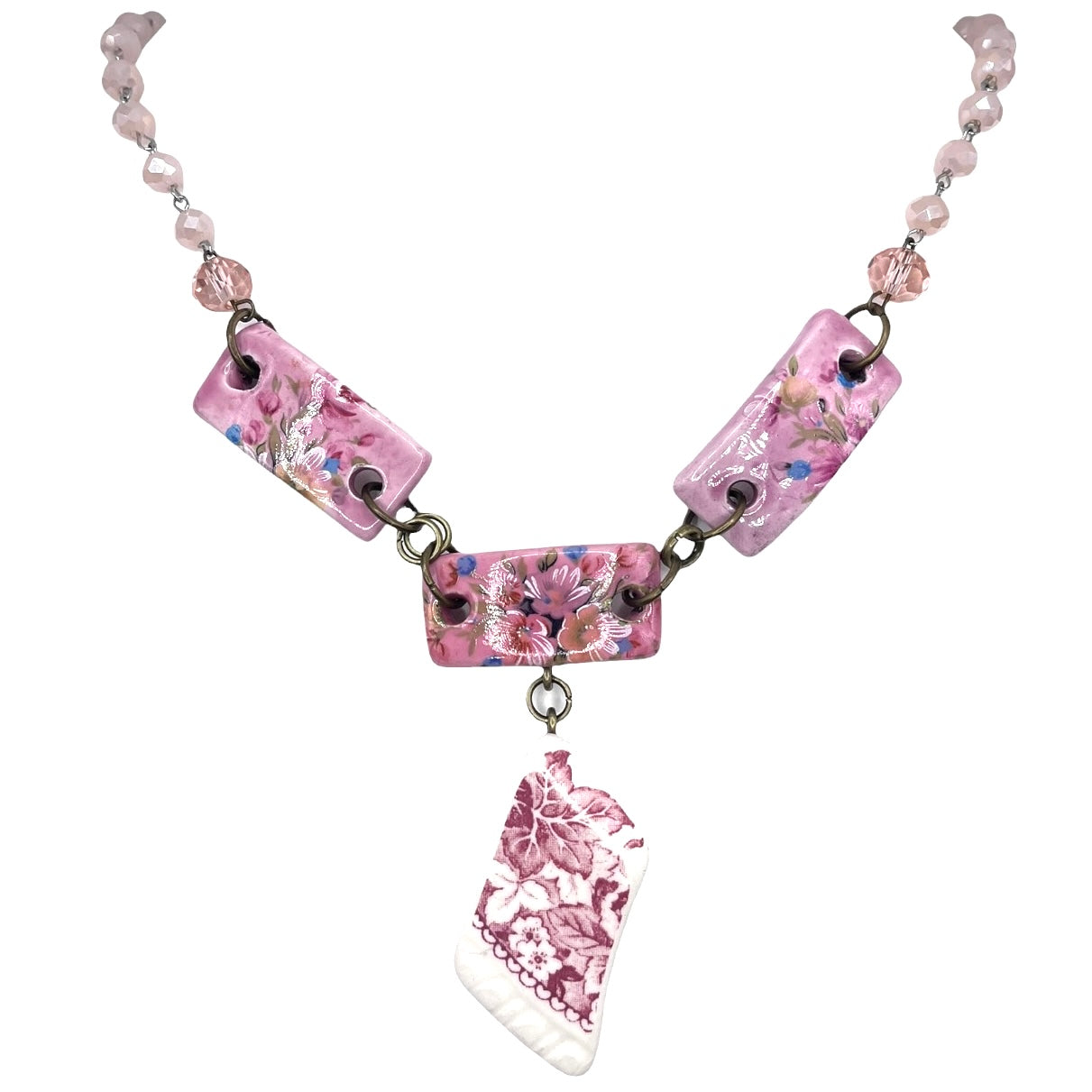 Porcelain China Charm necklace-assorted