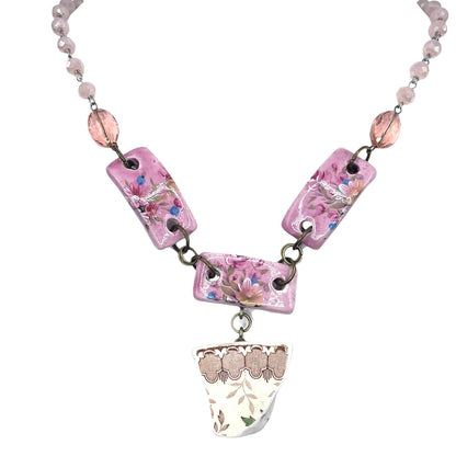 Porcelain China Charm necklace-assorted
