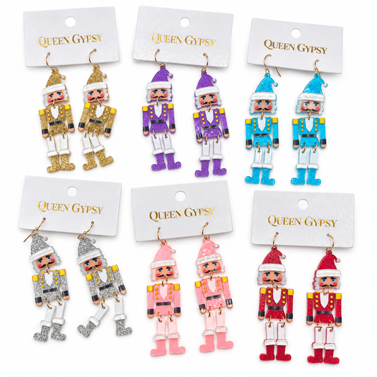 Santa Nutcracker Earrings