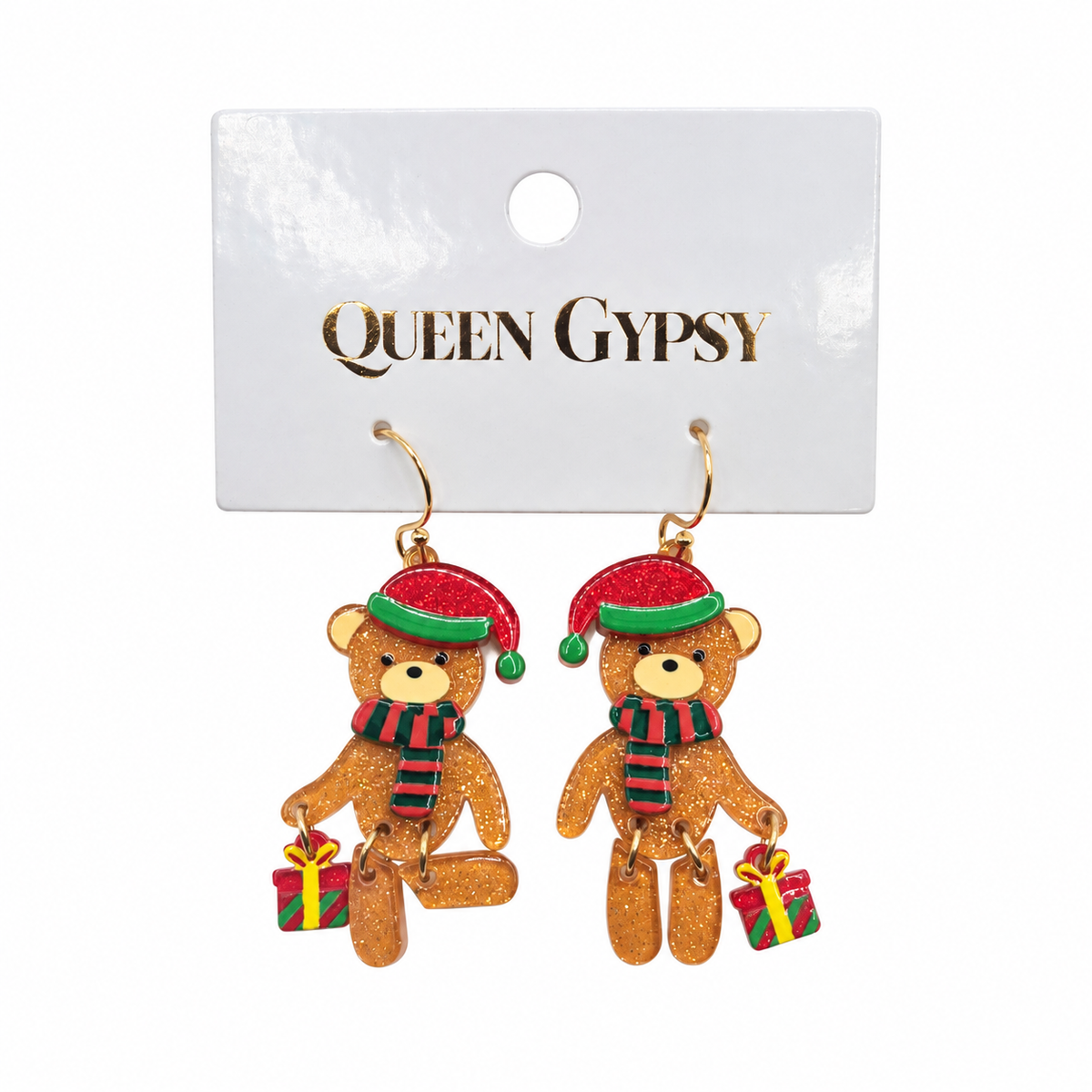 Christmas Cheer Bear Earrings