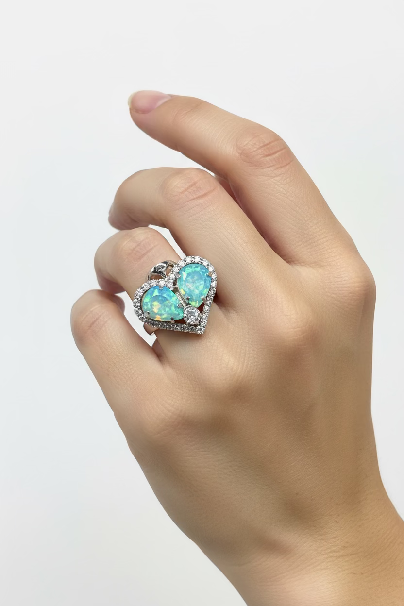 Enchanted Heart Adjustable ring