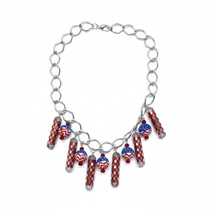 Patriotic Pop Charm Necklace