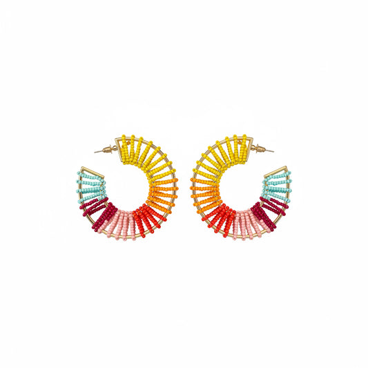 Candy Sunset Hoop Earrings