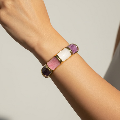 Spring Fling Hinged Bangle