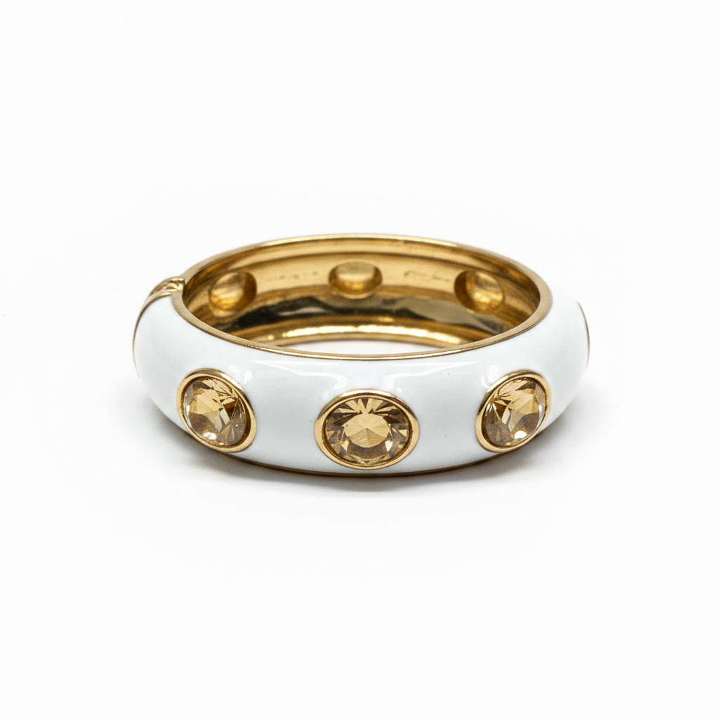 Amber Kiss Hinged Bangle