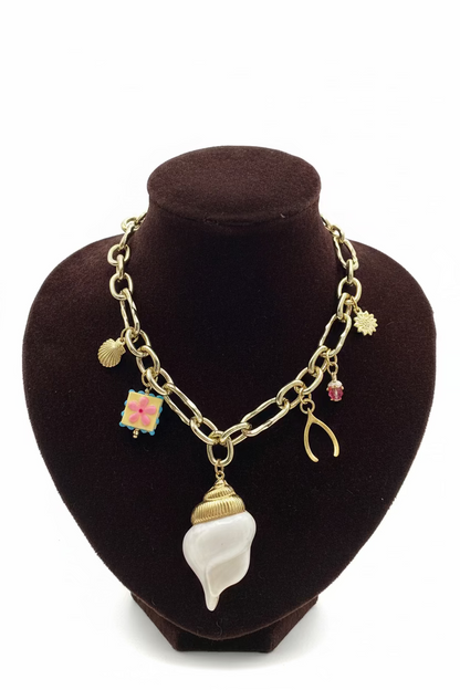 Seaside Whimsy Charm Necklace