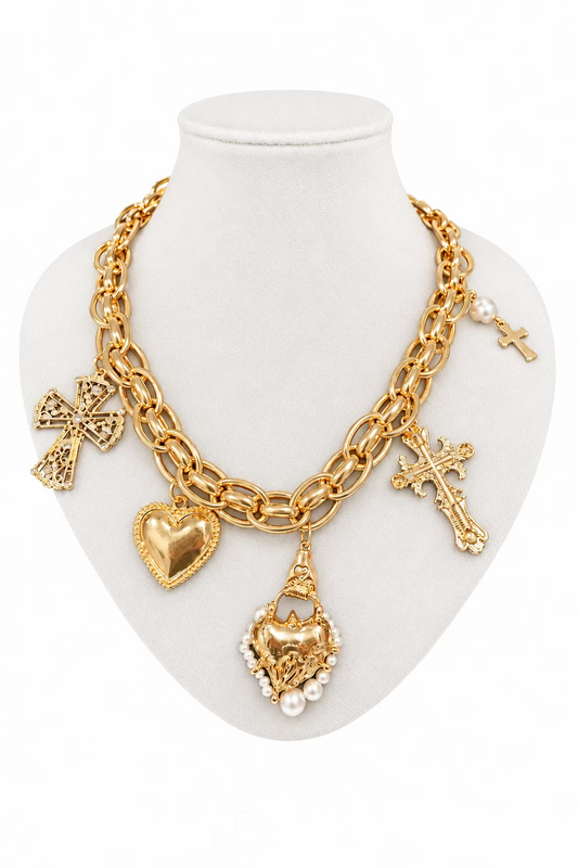 Blessed Heart Charm Necklace
