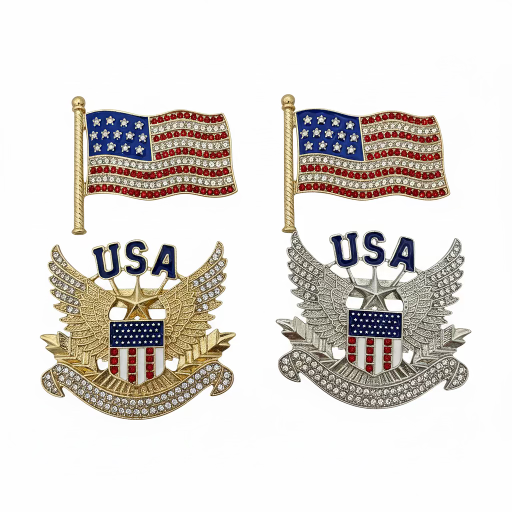 Proud Patriot Brooch