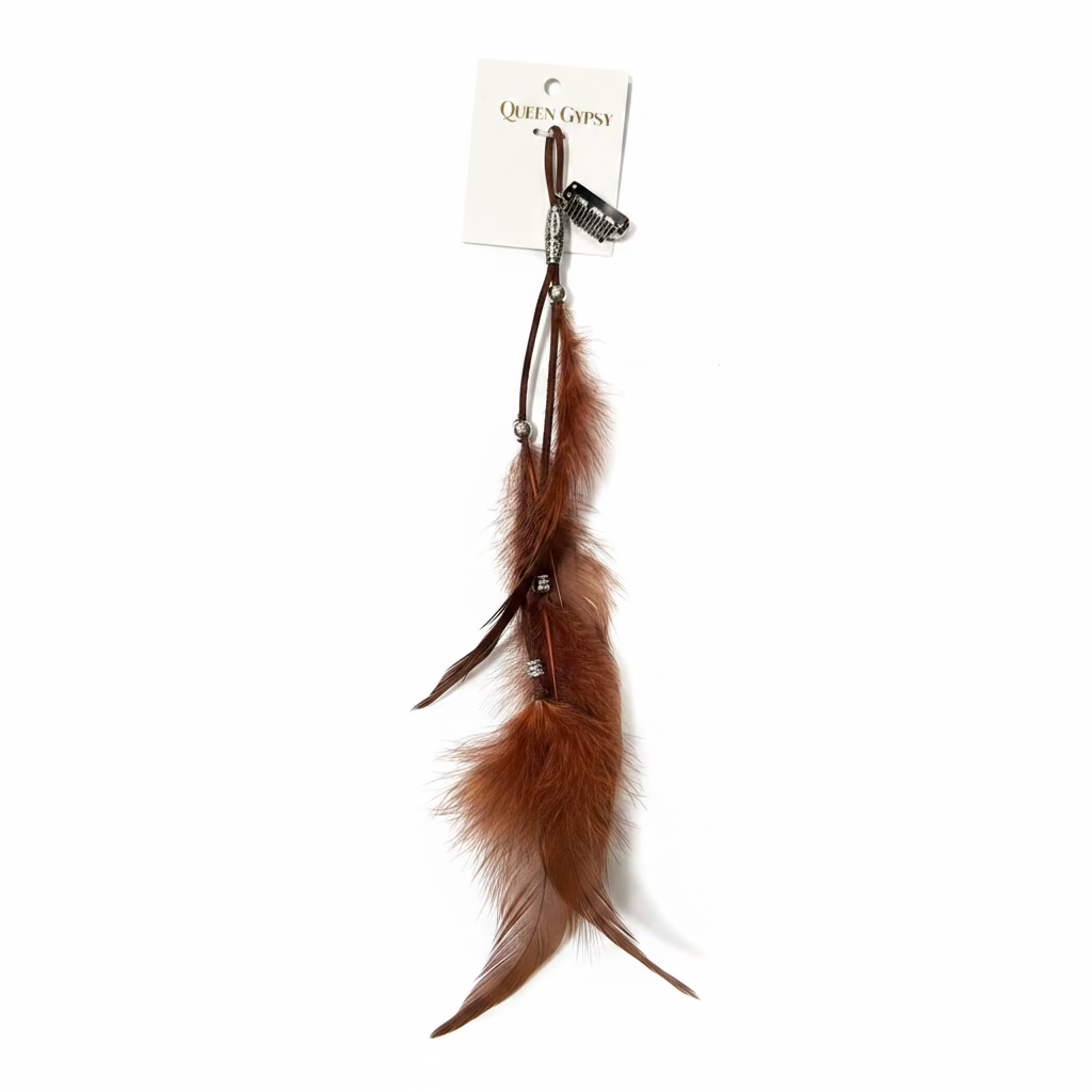 Gypsy Feather hair clip