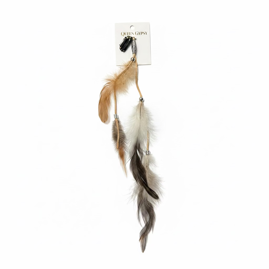 Gypsy Feather hair clip
