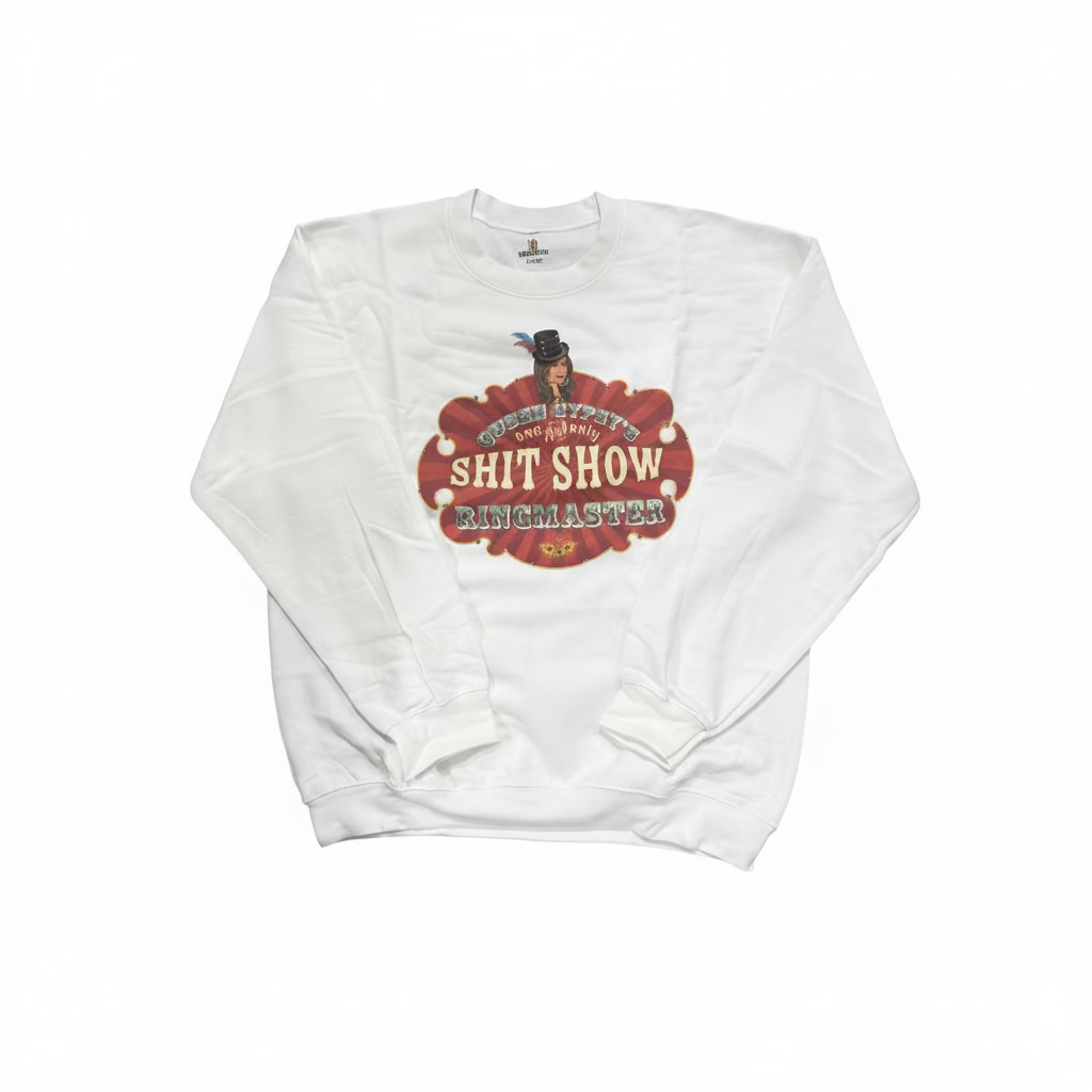 QG-White Ringmaster Sweatshirt