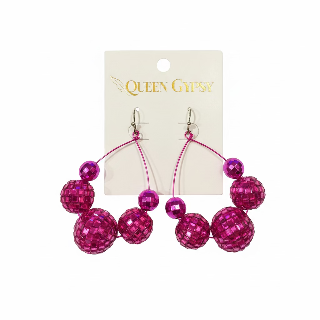 Triple Disco Hoop drop earrings