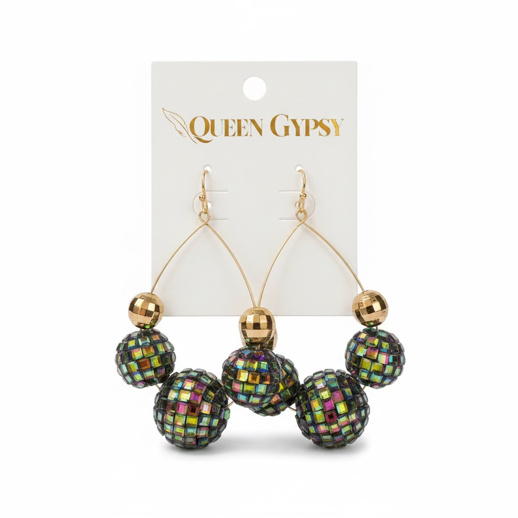 Triple Disco Hoop drop earrings