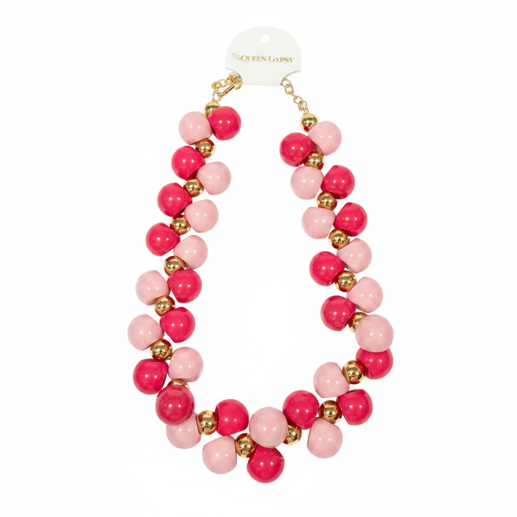 Bubblegum Cluster statement necklace-assorted colors