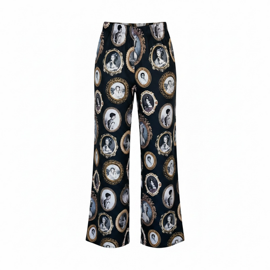 Midnight Cameo Palazzo Pants