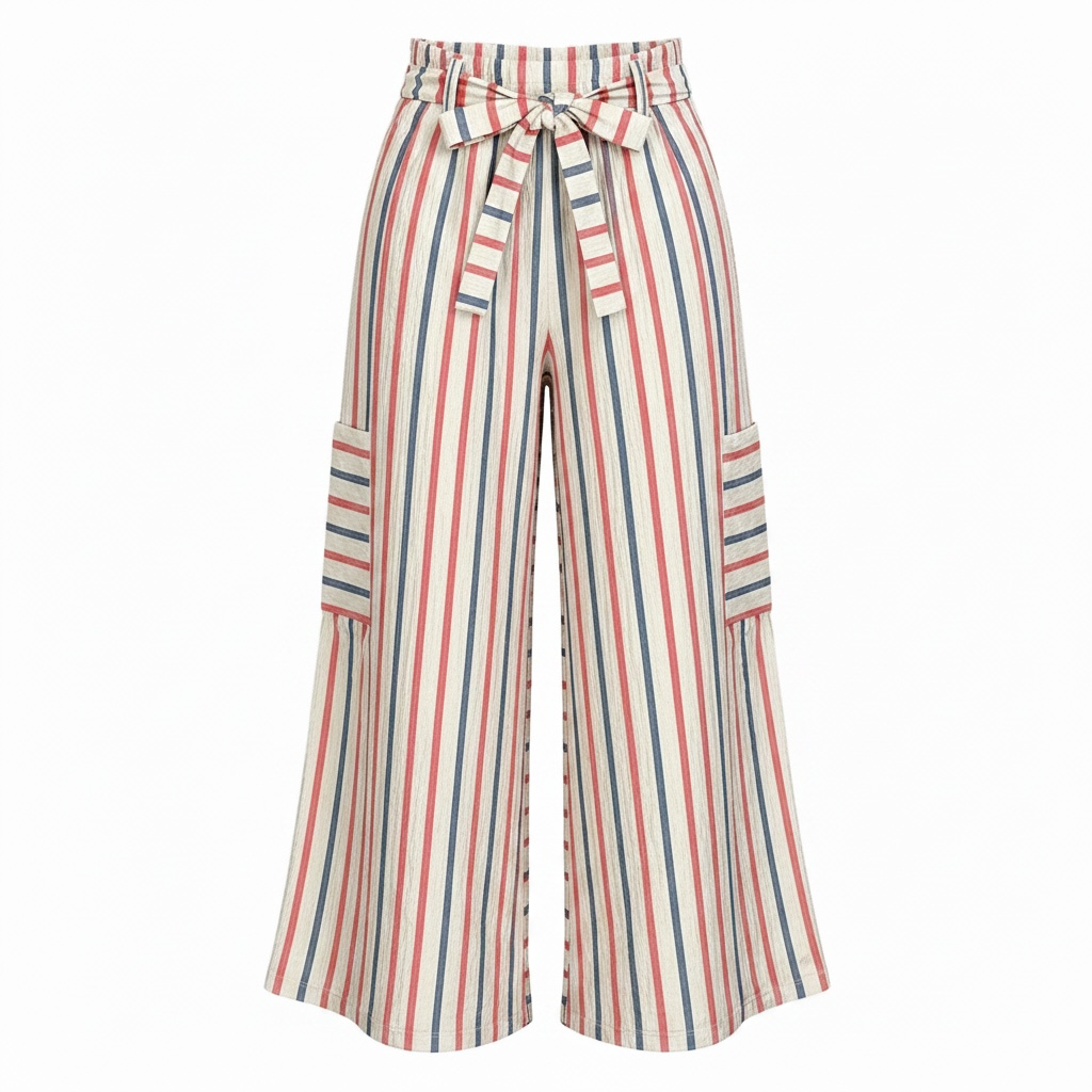 Nantucket Red & Navy Stripe Pants