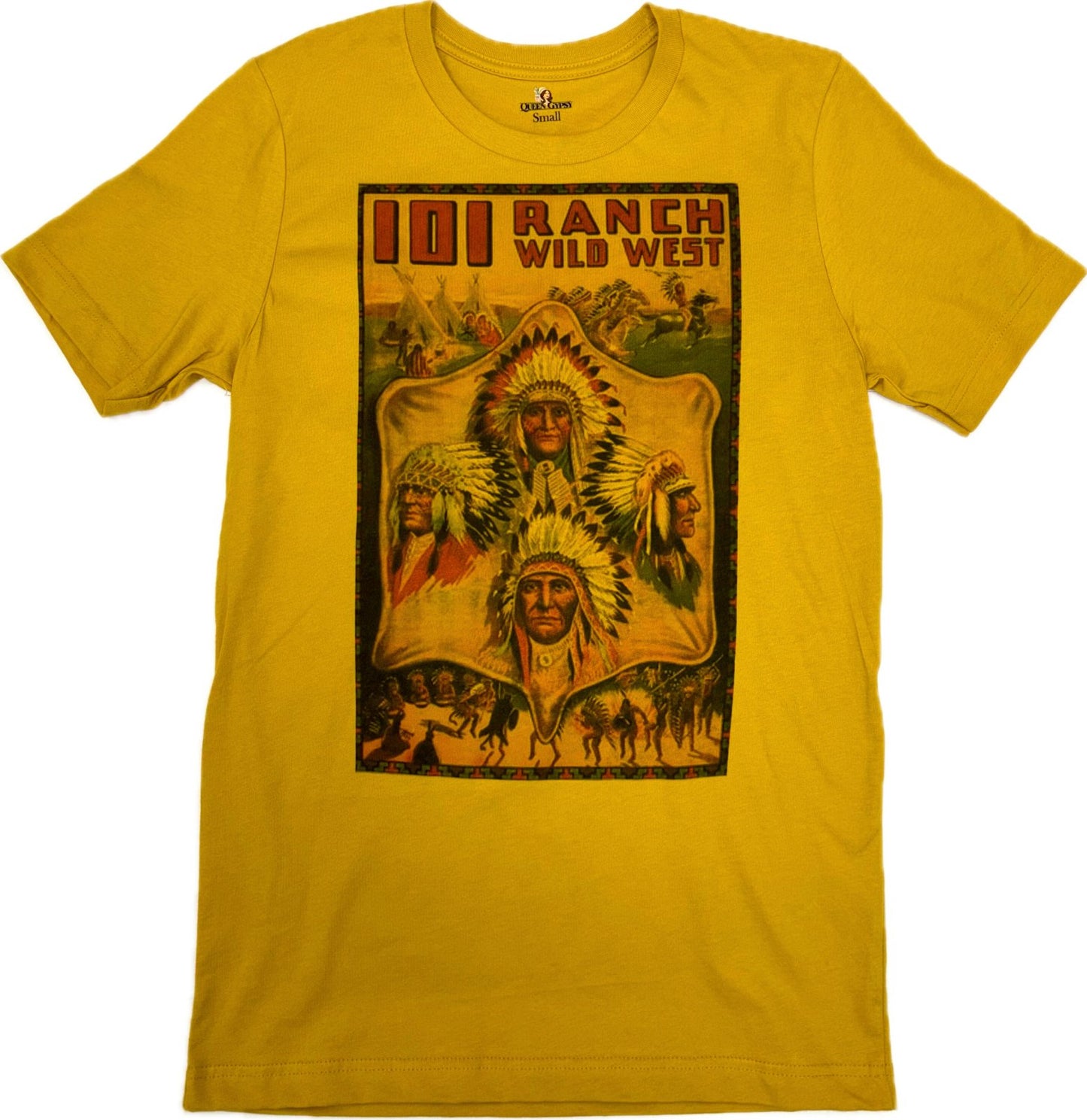 Vintage Indian T-Shirt on Yellow
