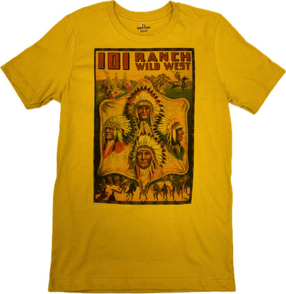 Vintage Indian T-Shirt on Yellow