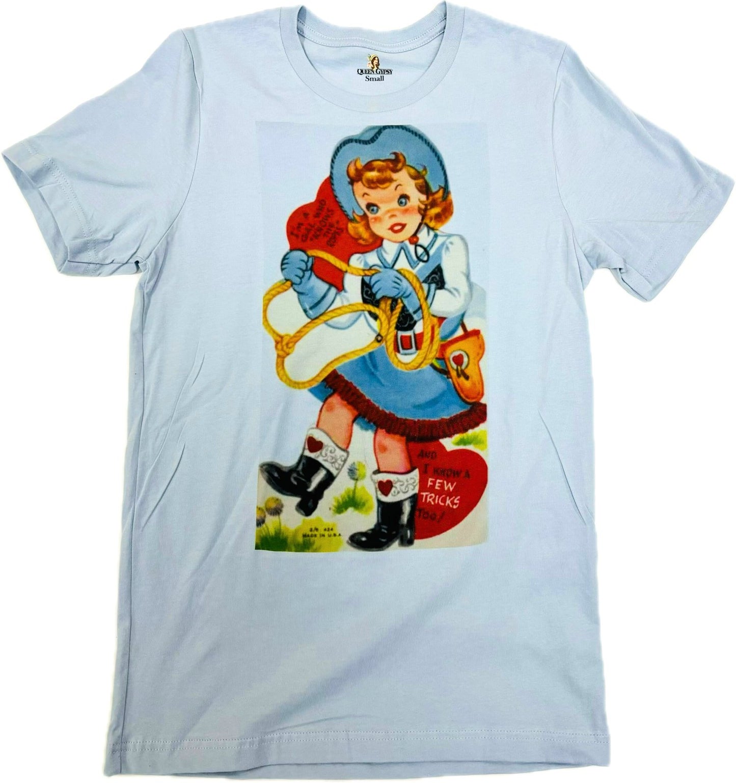 Vintage Valentine Rope T-Shirt on White