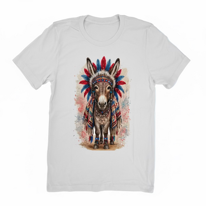 All American Ass T-Shirt on Natural with Crystals