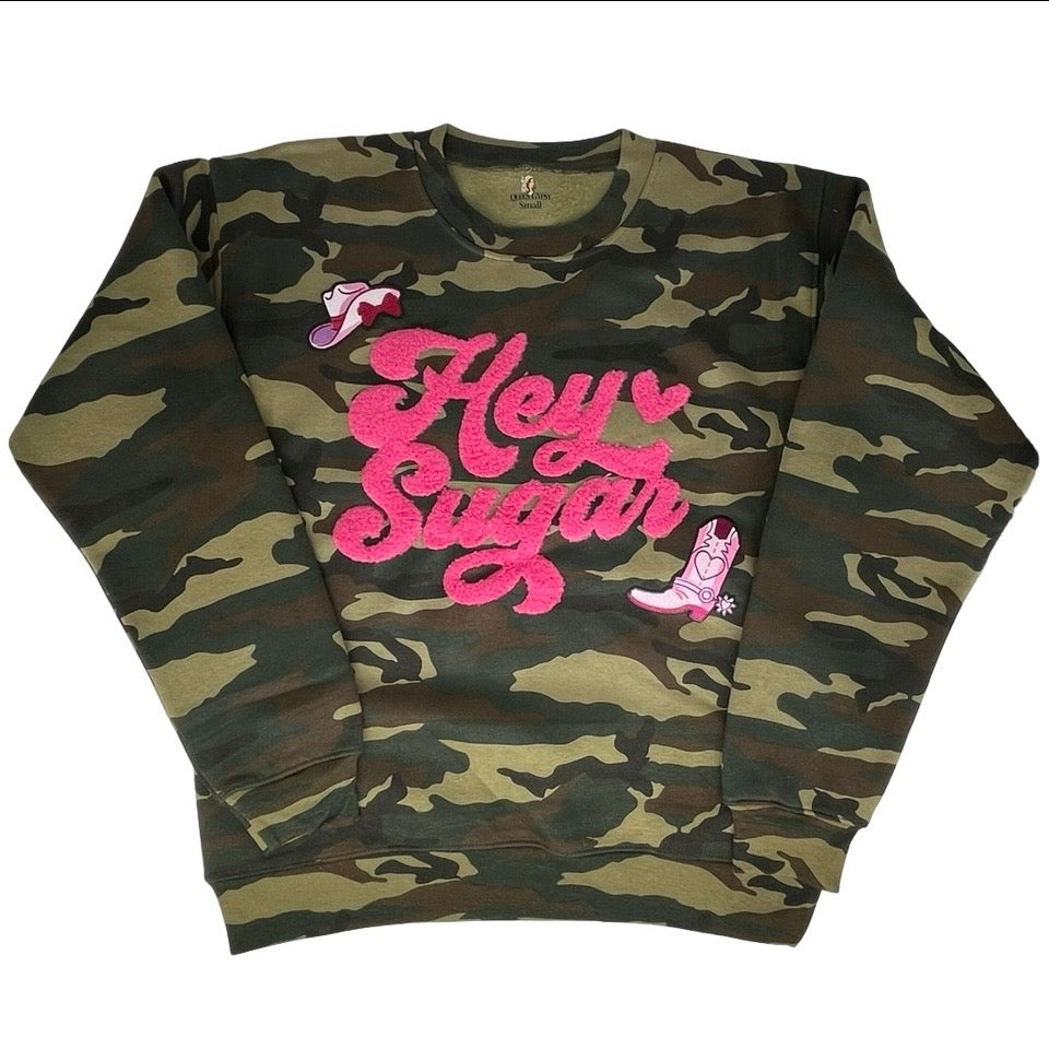 QG-Camo Hey Sugar Patch Sweatshirt
