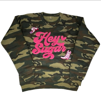 QG-Camo Hey Sugar Patch Sweatshirt