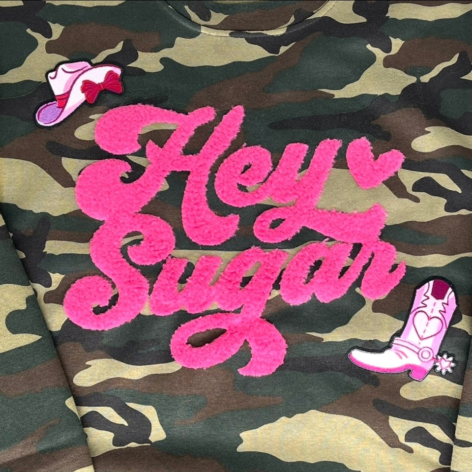 QG-Camo Hey Sugar Patch Sweatshirt